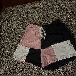 SHEIN Women's Athletic Shorts - Pink, Black, White